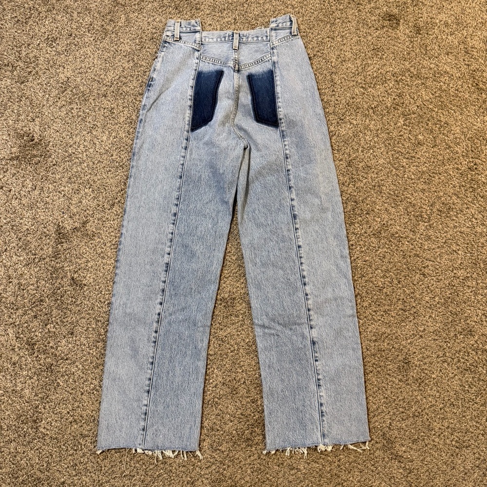 AGOLDE Pieced Angled Relaxed Straight Jeans - Picture 6 of 6